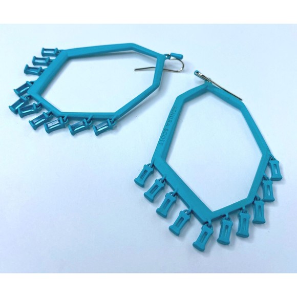 Karen Scott, Tomas , Crystal Turquoise Earrings, Authenic - Picture 4 of 11